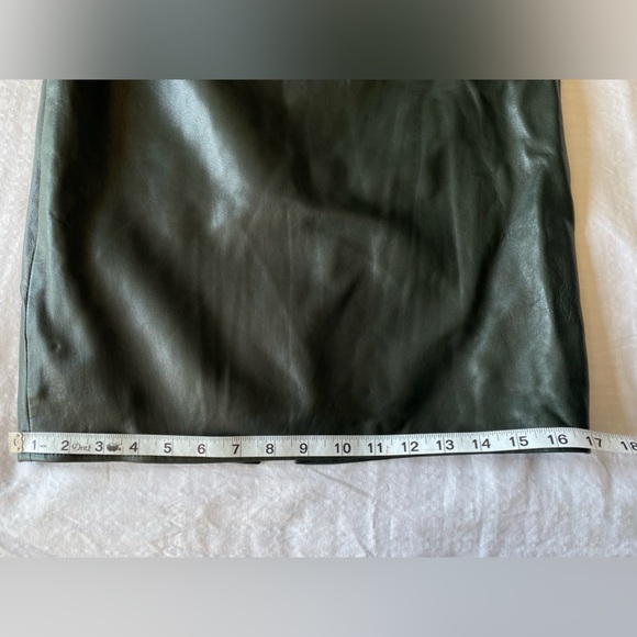 I.Magnin x Vakko Leather Skirt Vintage - Picture 10 of 15